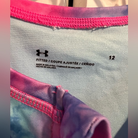UNDER ARMOUR / Long Sleeve , TieDye 💗💙, Zip Front , Swim / Paddlesuit/ Leotard - Picture 3 of 8